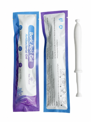 boric acid antibacterial gel applicators (20 count) feminine care gel for odor control & ph balance