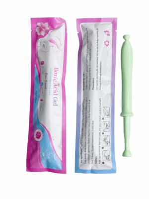 boric acid vaginal gel applicators (20 count) feminine care antibacterial gel for odor control & ph balance